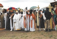 Pictures of Ethiopian Epiphany and Easter processions, Felasha village, Harar City wall